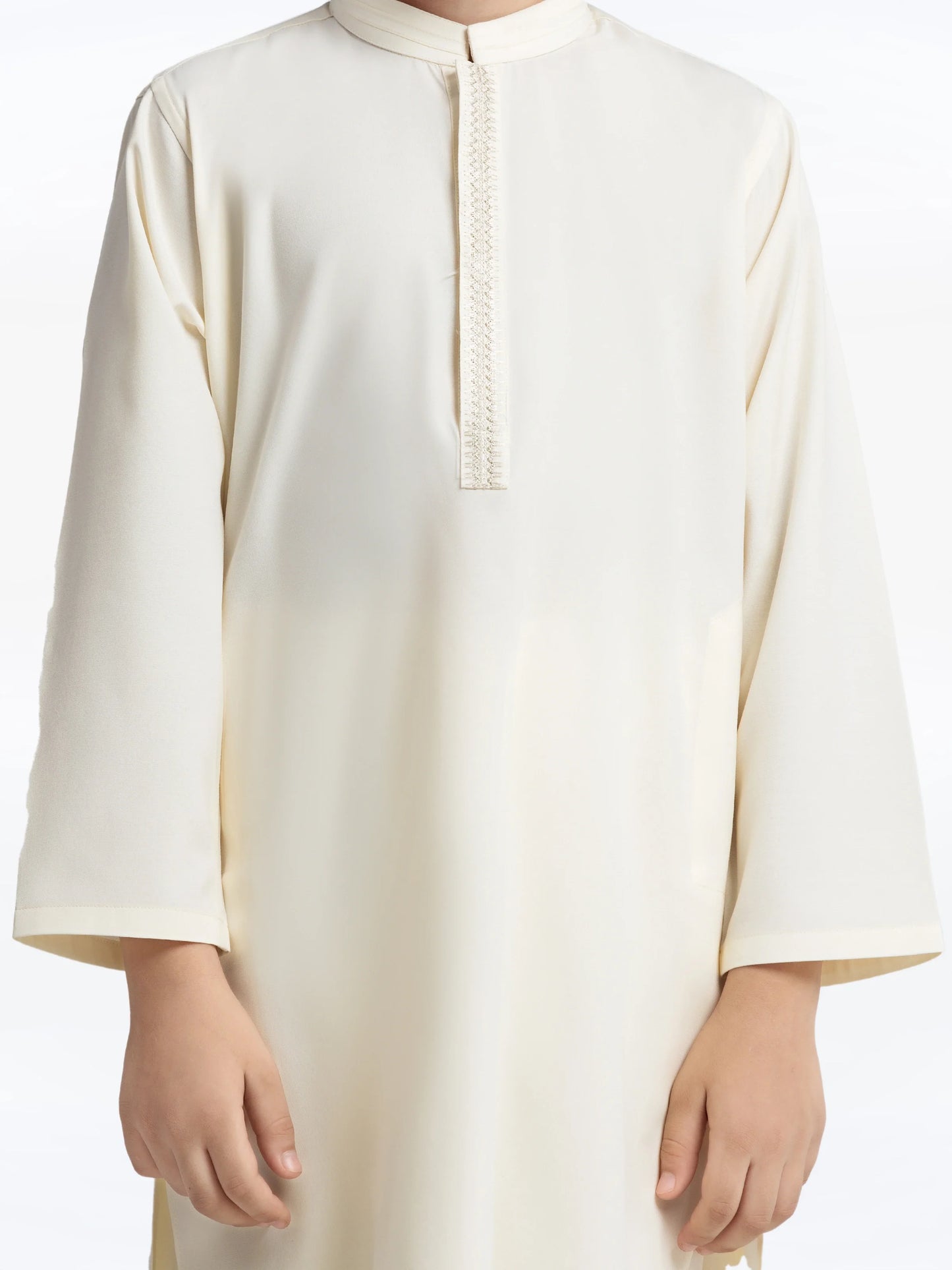Boy's Off White Kurta Shalwar - EBTKS24-3965