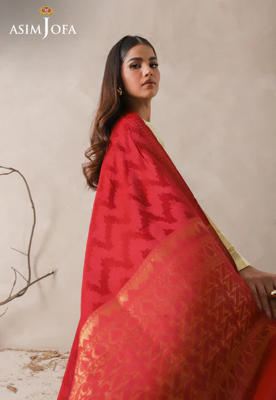 ZARI BORDER JACQUARD SHAWL 1 PC
