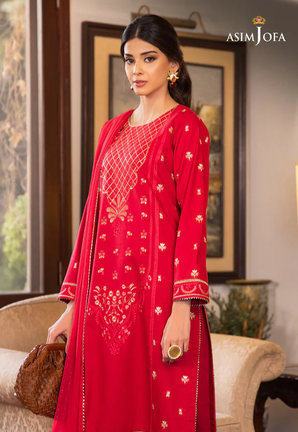 (3-PC) EMBROIDERED CAMBRIC 3 PCS DRESS