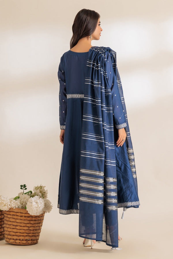Ethereal Grace β Khaddi Net Embroidered Frock with Fancy Dobby Dupatta - Available now for Sydney & Melbourne, Brisban customers