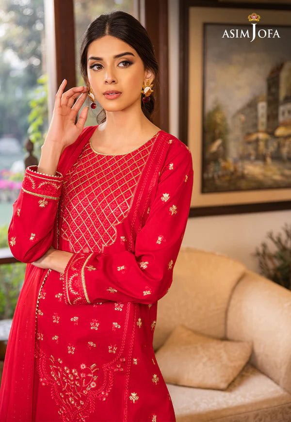 (3-PC) EMBROIDERED CAMBRIC 3 PCS DRESS