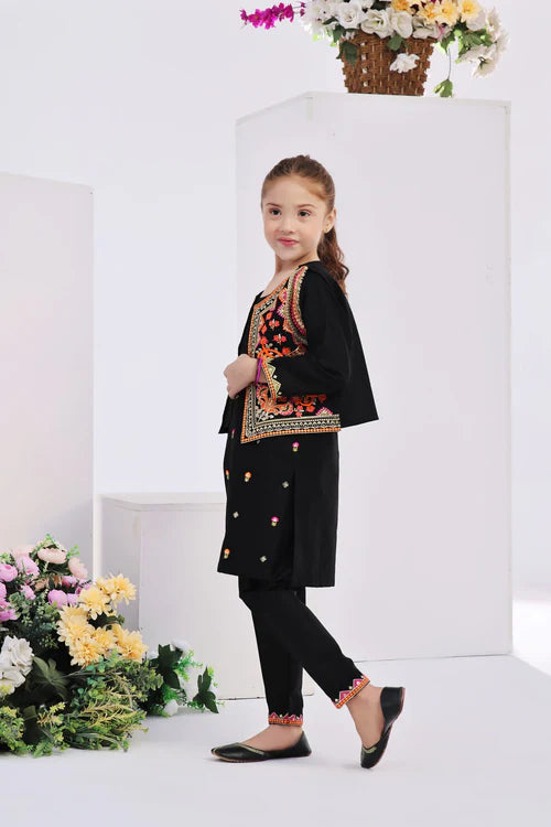 EMBROIDERED LAWN STITCHED 2 PIECE DRESS
