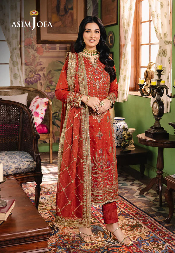 AJLP-04 EMBROIDERED TWISTED LAWN 3PCS