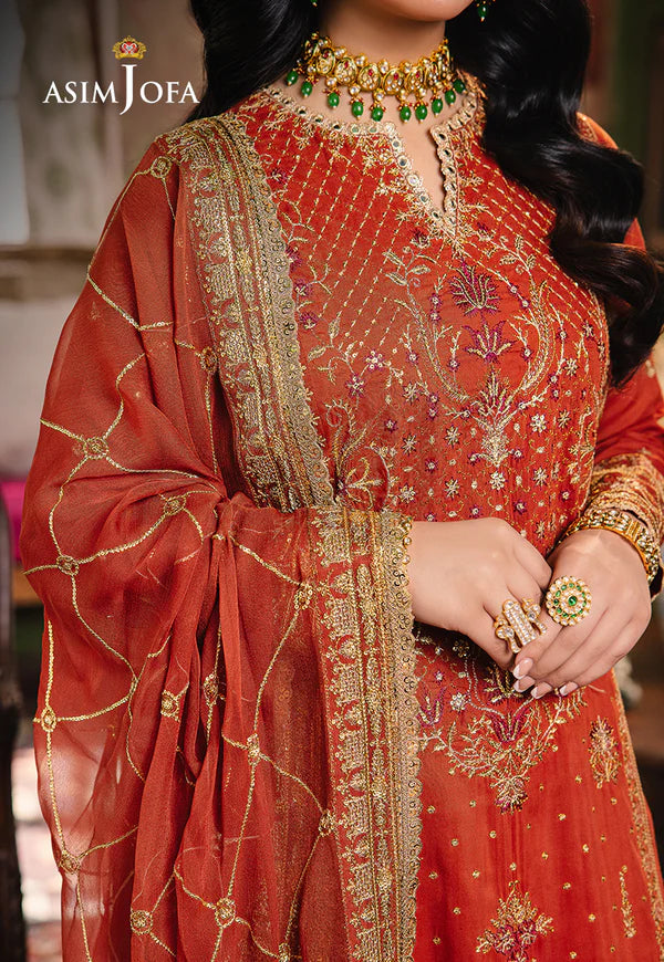 AJLP-04 EMBROIDERED TWISTED LAWN 3PCS