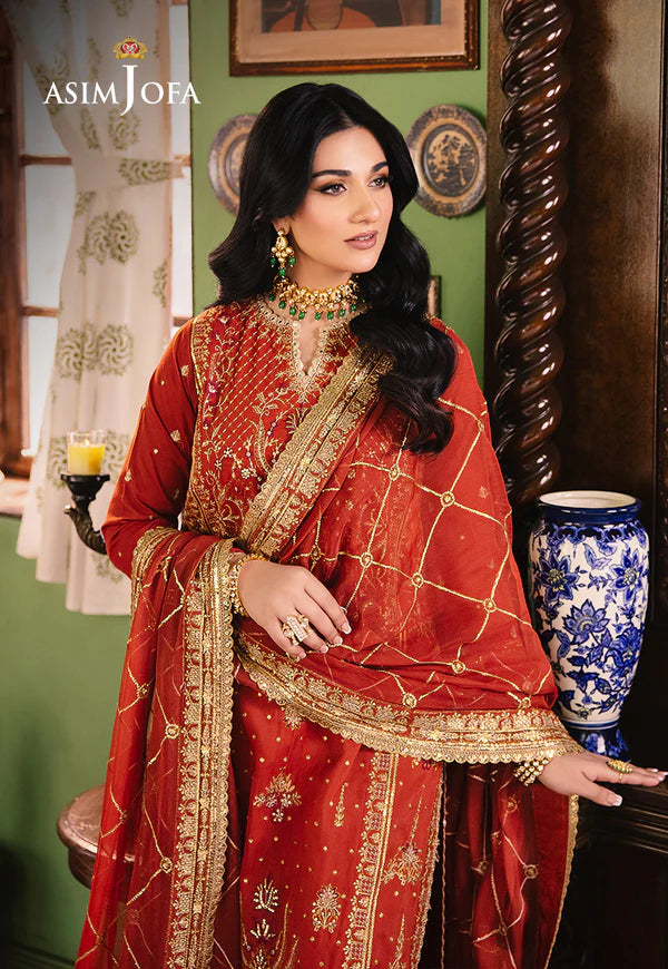 AJLP-04 EMBROIDERED TWISTED LAWN 3PCS