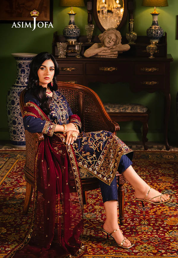 AJLP-02 EMBROIDERED TWISTED LAWN 3PCS