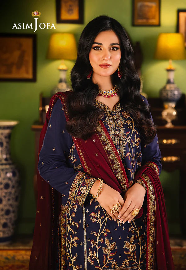 AJLP-02 EMBROIDERED TWISTED LAWN 3PCS