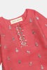 Luxury Pink Infant 2-Piece Set – Cotton Maisoori Fabric for Comfort & Style