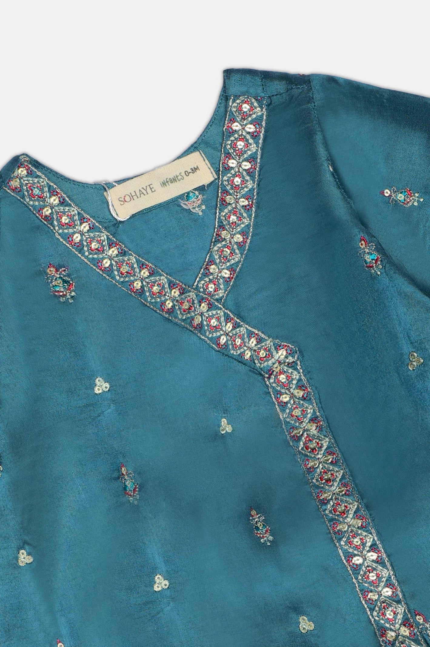 Baby Blue Embroidered 2-Piece Set β Party & Celebration Ready