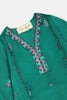 Green Embroidered Cotton Silk 3-Piece Outfit for Infants ā Elegant Baby Wear