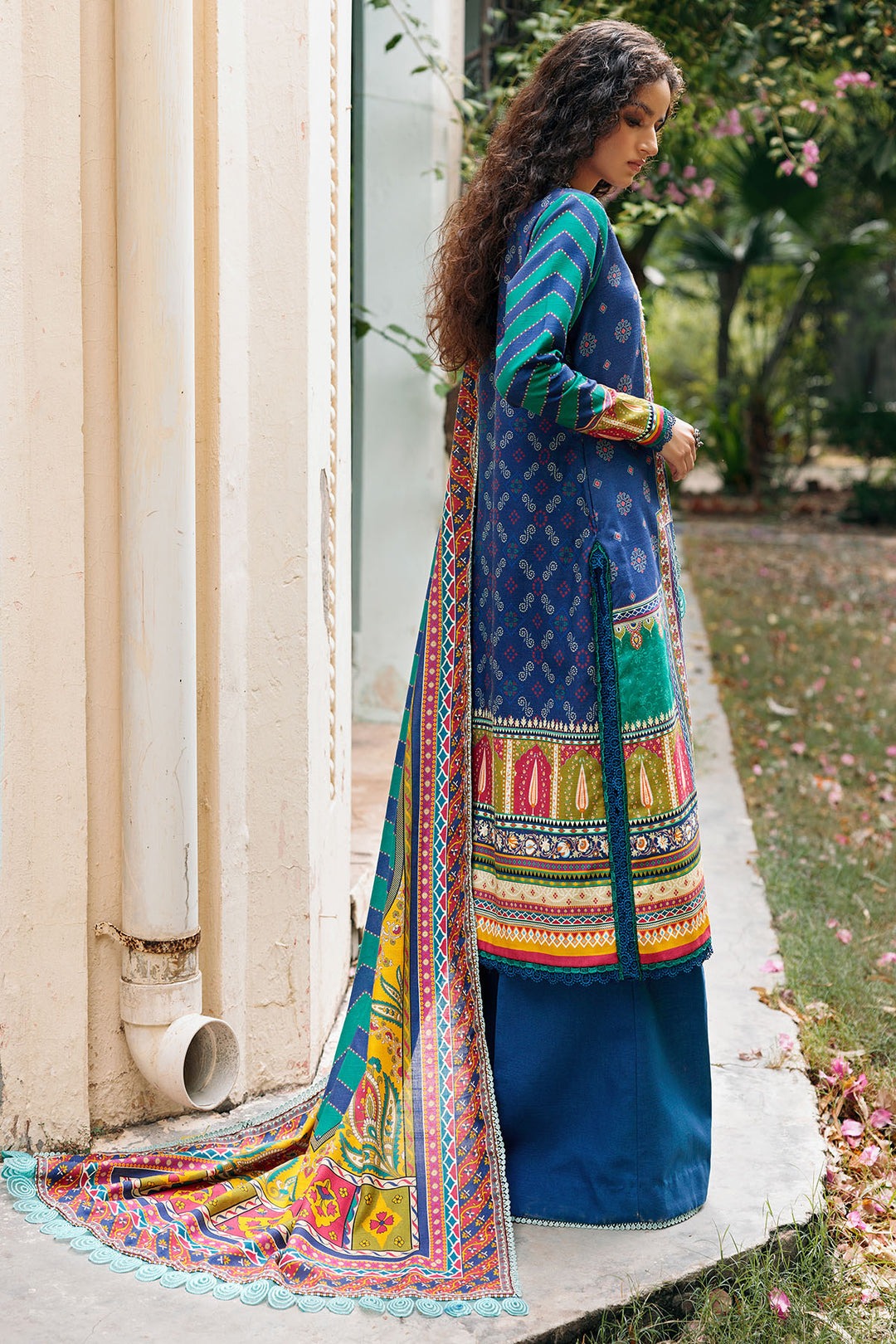 BIRCH DIGITAL PRINTED EMBROIDERED KHADDAR