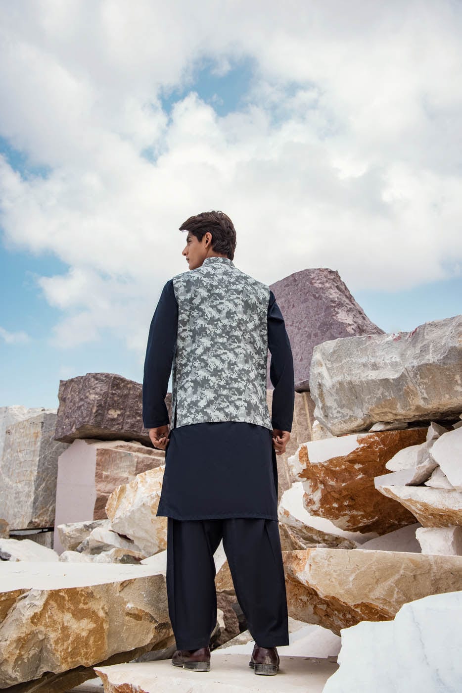 Printed Cambric Waistcoat