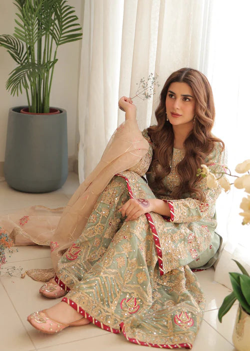 EMBROIDERED STITCHED 3 PIECE GARARA DRESS