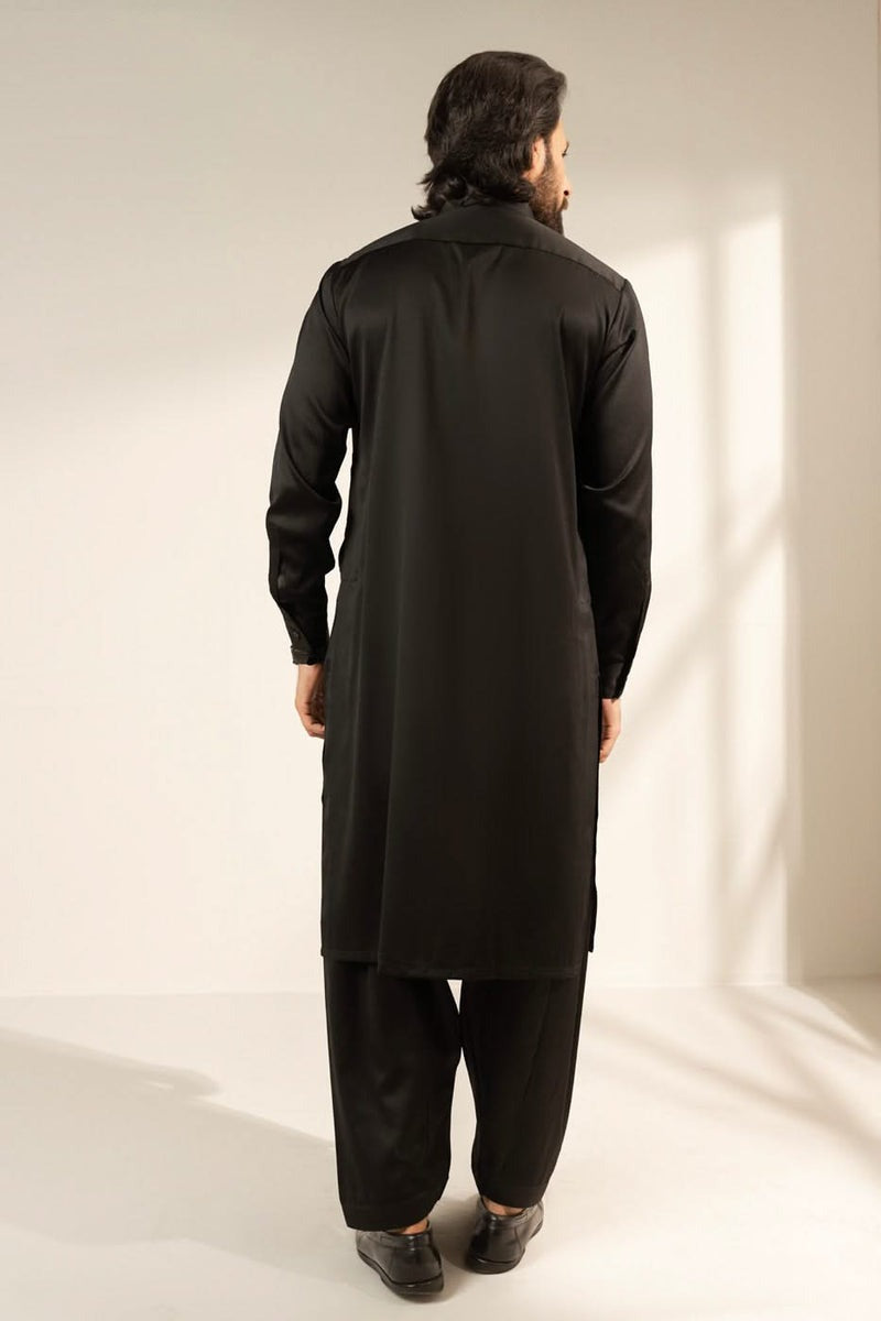 Slim Fit Blended Kurta with Band Collar β Modern Traditional Wear