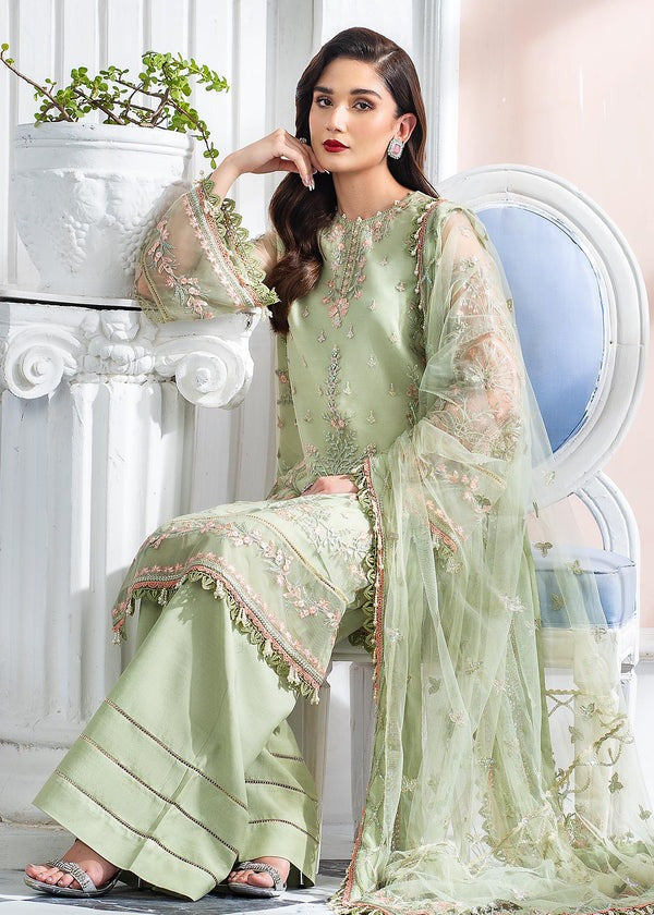 Elegance in Every Thread – Premium Net Embroidered Ensemble