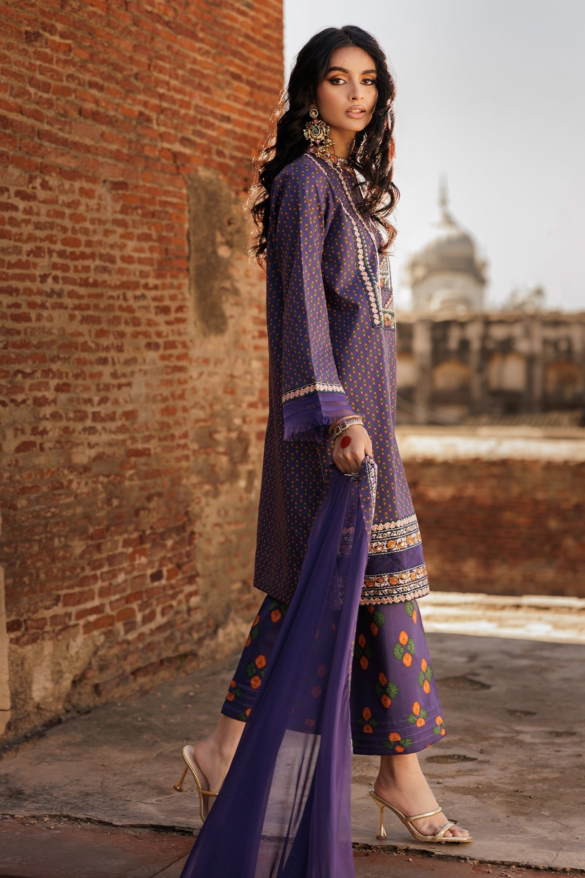3-PC Embroidered Lawn Suit