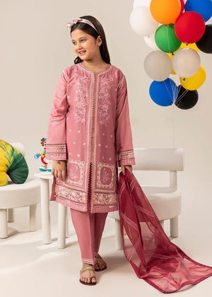 Blush Charm – Pink Embroidered Lawn Kurta Set