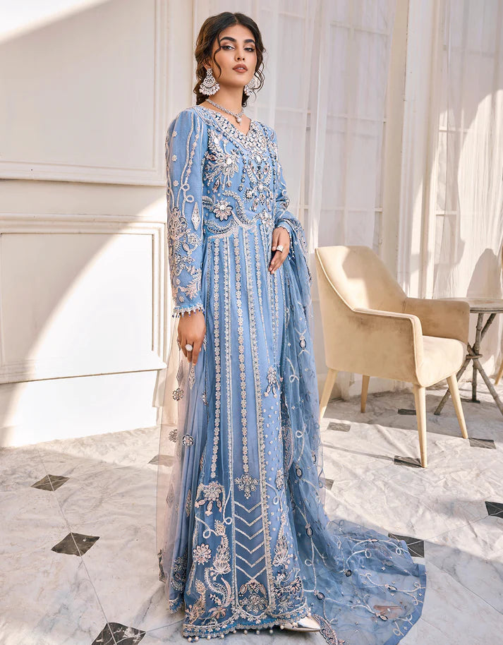 EMBROIDERED STITCHED 3 PIECE DRESS