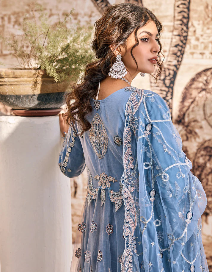 EMBROIDERED STITCHED 3 PIECE DRESS