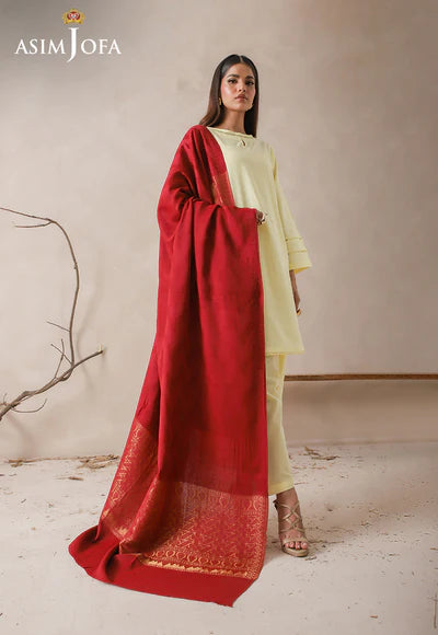 ZARI BORDER JACQUARD SHAWL 1 PC