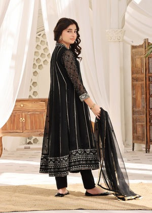Chiffon Kalidar Maxi with Sequin Boti & Gheera Embroidery