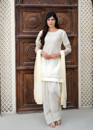 FARSHI SHALWAR CHIFFON STITCHED 3 PIECE DRESS