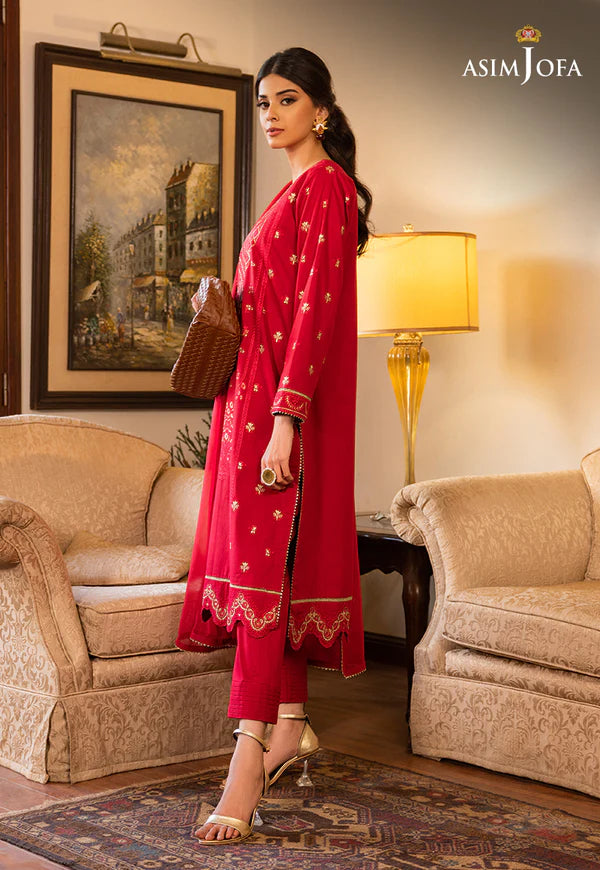 (3-PC) EMBROIDERED CAMBRIC 3 PCS DRESS