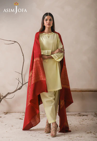 ZARI BORDER JACQUARD SHAWL 1 PC
