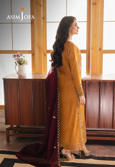 EMBROIDERED JUMBO SILK STITCHED 3 PCS DRESS