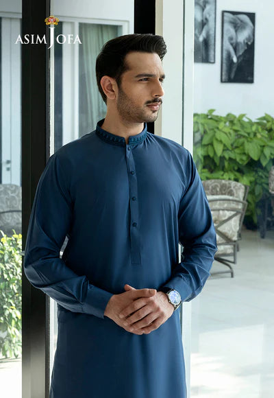 STITCHED EMBROIDERED 2PC MEN'S SUIT