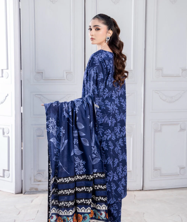 3 Piece Winter Wear Slub-Khaddar Daily/Basic Wear Dress