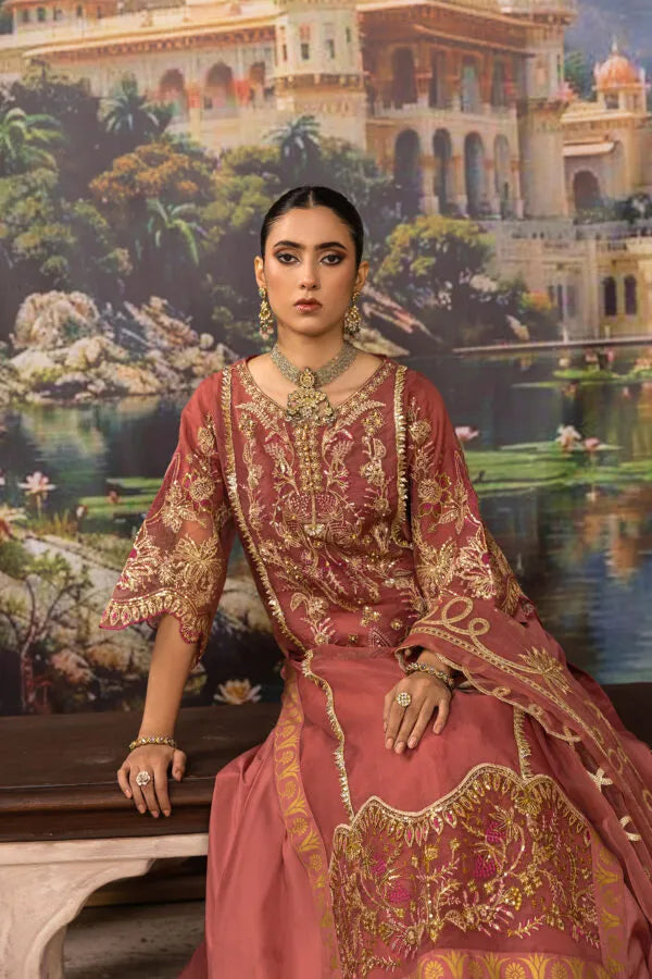 EMBROIDERED ORGANZA STITCHED 3 DRESS