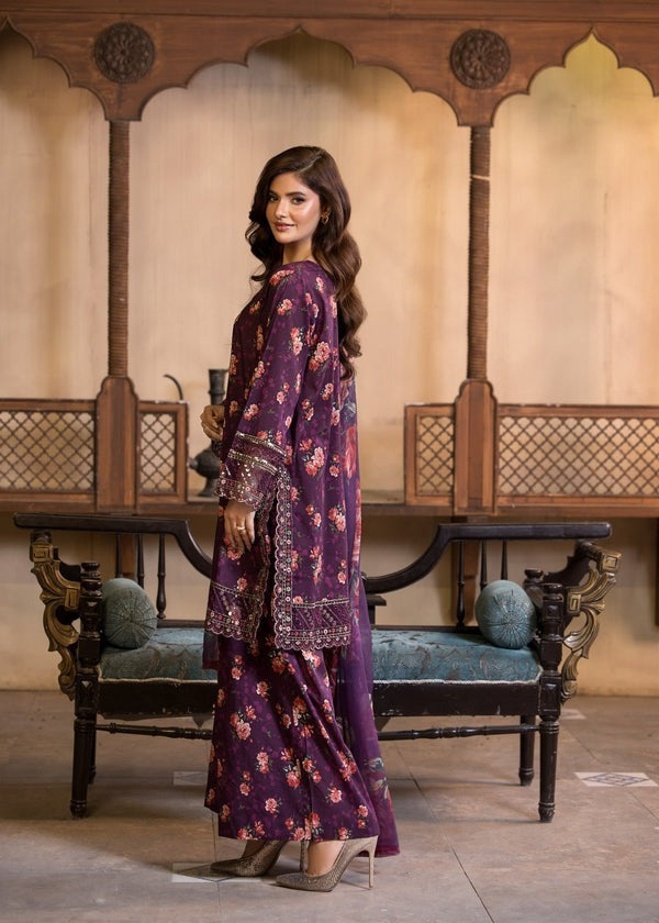 Summer Embroidered Lawn Suit – 3-Piece Elegant Ensemble