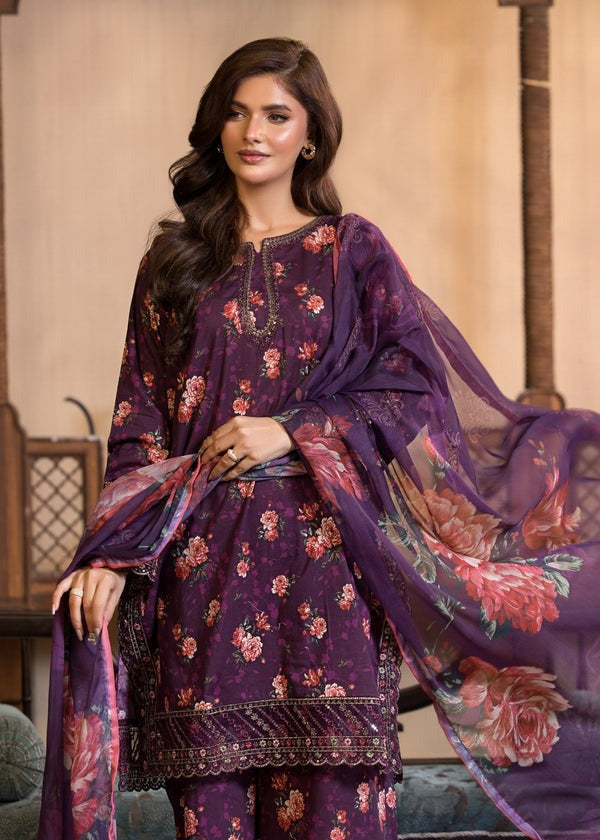 Summer Embroidered Lawn Suit – 3-Piece Elegant Ensemble