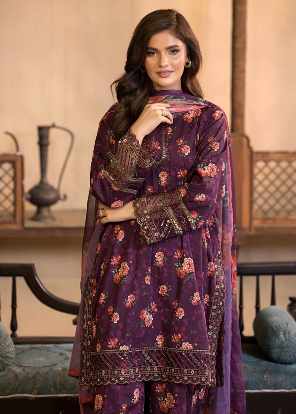 Summer Embroidered Lawn Suit – 3-Piece Elegant Ensemble