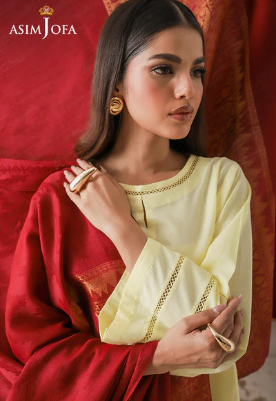 ZARI BORDER JACQUARD SHAWL 1 PC