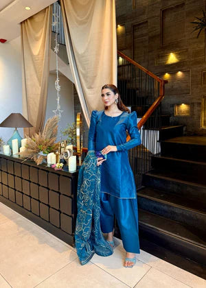 FARSHI SHALWAR 3 PIECE STITCHED DRESS