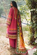 Magenta Digital Printed 3-Piece Suit with Traditional Dupatta