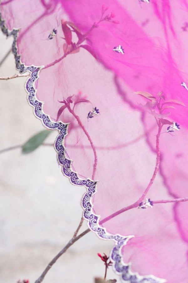 Phulkari Royale – Purple Velvet Handworked Ensemble