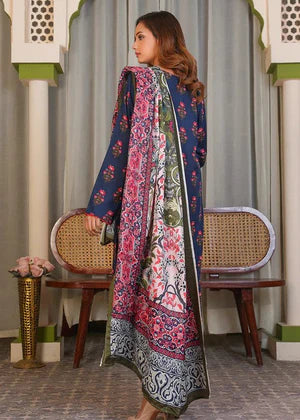PRINTED KHADDAR 3 PIECE DRESS