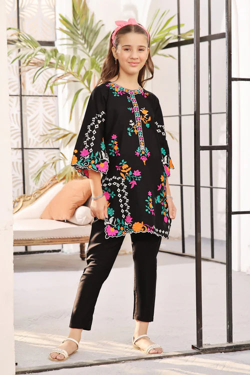 EMBROIDERED LAWN STITCHED 2 PIECE DRESS