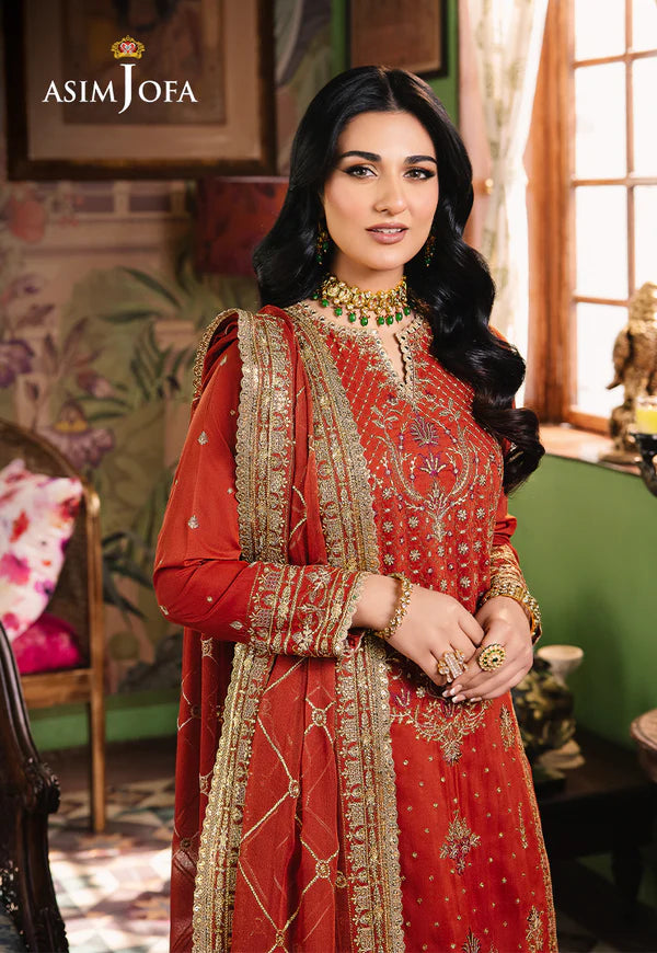 AJLP-04 EMBROIDERED TWISTED LAWN 3PCS