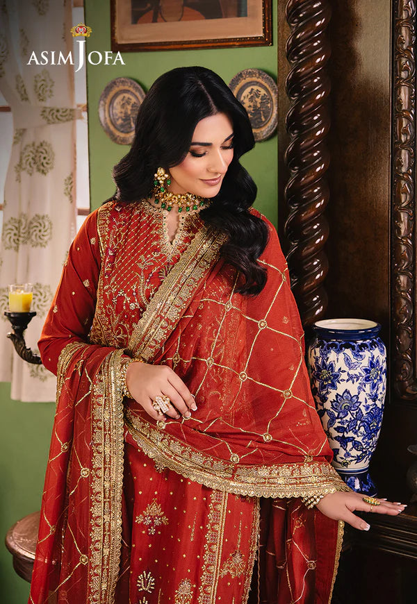 AJLP-04 EMBROIDERED TWISTED LAWN 3PCS