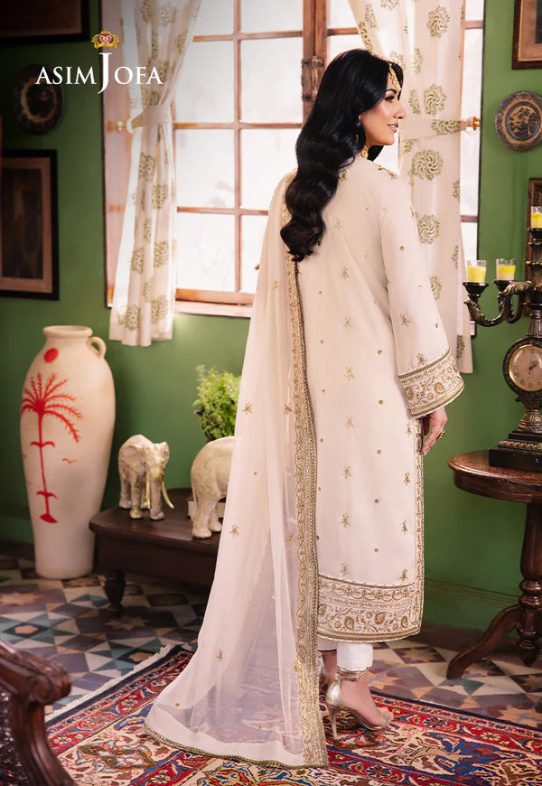 AJLP-05 EMBROIDERED TWISTED LAWN 3PCS- M L