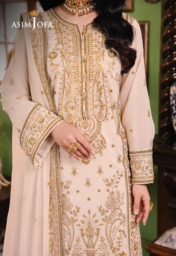 AJLP-05 EMBROIDERED TWISTED LAWN 3PCS