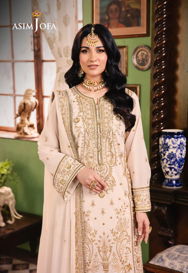 AJLP-05 EMBROIDERED TWISTED LAWN 3PCS