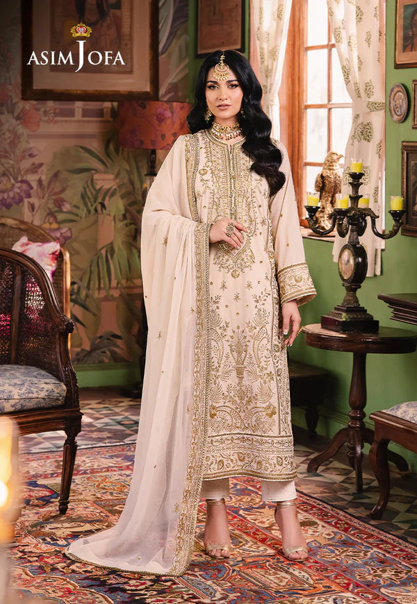 AJLP-05 EMBROIDERED TWISTED LAWN 3PCS