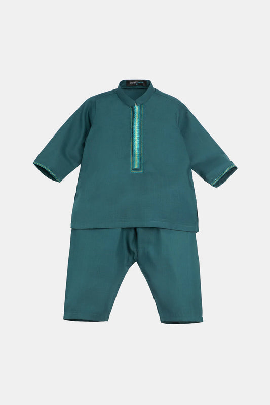 Sea Green Infant Kurta Shalwar