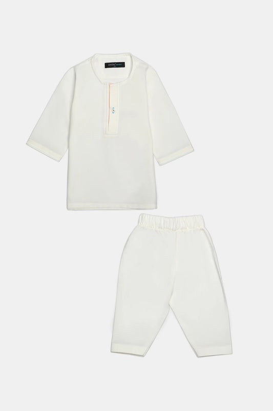 Off White Infant Kurta Shalwar