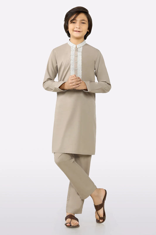 Beige Boys Kurta Pajama